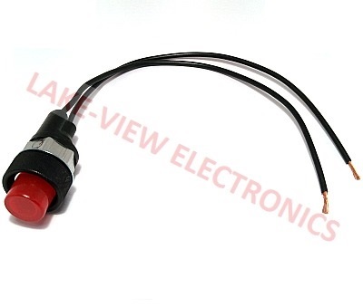 INDICATOR PILOT LIGHT 12V RED INCAND 11/16" MNT STEM