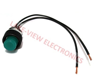 INDICATOR PILOT LIGHT 12V GREEN INCAND 11/16" MNT STEM