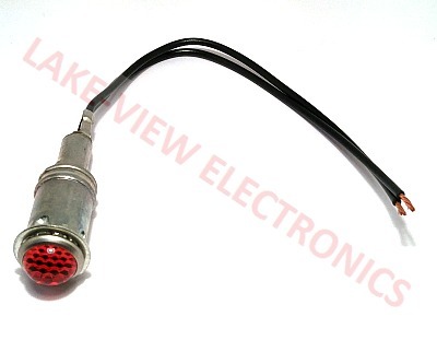 INDICATOR PILOT LIGHT 12V RED INCAND 1/2" MNT STEM