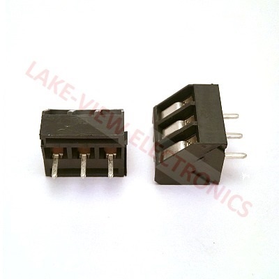 TERMINAL BLOCK 3POS 5P 45DEG PCB DARK GREY