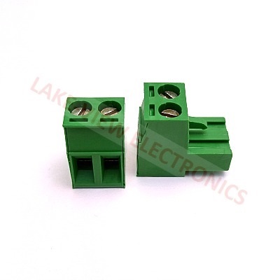 TERMINAL BLOCK 2POS 5.08P RIGHT ANGLE PLUGGABLE GREEN