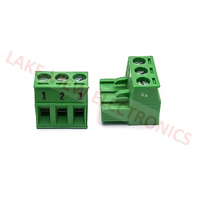 TERMINAL BLOCK 3POS 5.08P IMPRINTED RIGHT ANGLE PLUGGABLE GREEN