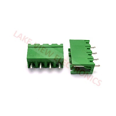 TERMINAL BLOCK HEADER 4POS 5.08P VERTICAL GREEN