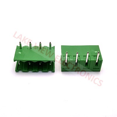 TERMINAL BLOCK HEADER 4POS 5.08P HORIZONTAL GREEN