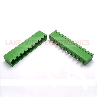 TERMINAL BLOCK HEADER 10POS 5.08P VERTICAL GREEN