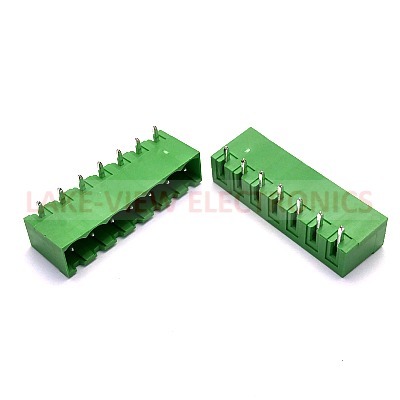 TERMINAL BLOCK HEADER 7POS 5.08P HORIZONTAL GREEN