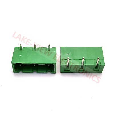 TERMINAL BLOCKS HEADER 3POS 7.62P HORZIZONTAL GREEN