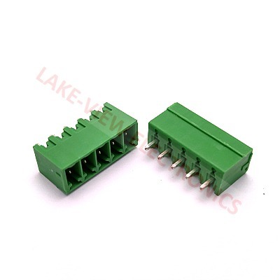 TERMINAL BLOCK HEADER 5POS 3.81P VERTICAL GREEN