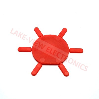 TERMINAL BLOCK CODING ELEMENT (6 INSERTS PER WHEEL) RED