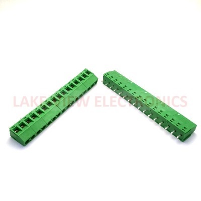 TERMINAL BLOCK 16POS 5P VERTICAL PCB GREEN