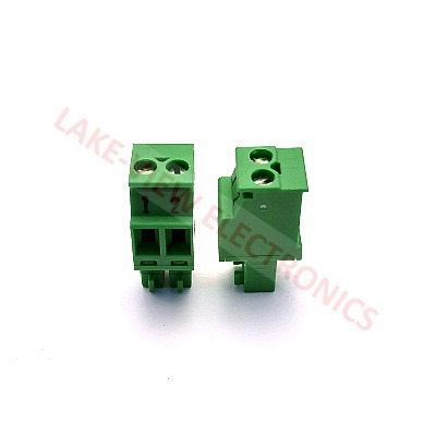 TERMINAL BLOCK 2POS 3.81P IMPRINTED STRAIGHT PLUGGABLE GREEN