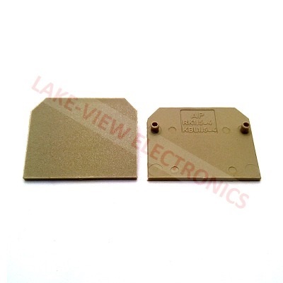 TERMINAL BLOCK END PLATE AP-SR/BEIGE