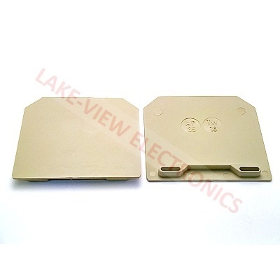 TERMINAL BLOCK END PLATE AP35/BEIGE