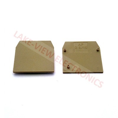 TERMINAL BLOCK END PLATE AP2.5/15/BEIGE