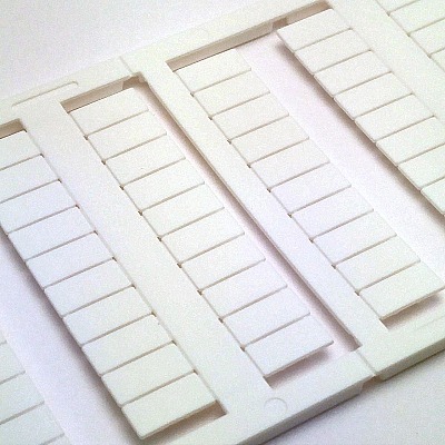 TERMINAL BLOCK LABELS WHT MC BSTR 6/120 6X12