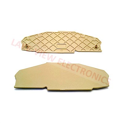 TERMINAL BLOCK ZAPT/4A BEIGE, END PLATE