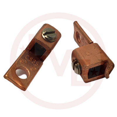 TERMINAL CONNECTOR 14 AWG 3/16" STUD COPPER MECH LUG STRAIGHT FLOATING