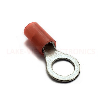 TERMINAL RING 8 AWG 3/8" STUD NYLAKRIMP