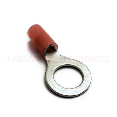 TERMINAL RING 8 AWG 1/2" STUD NYLAKRIMP