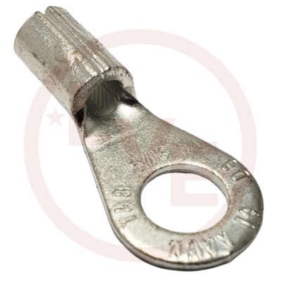TERMINAL RING 8 AWG 5/16&quot; STUD NON-INSULATED TIN PLATED