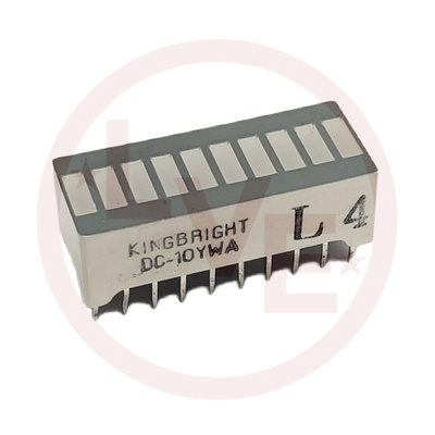 LED BARGRAPH ARRAY YELLOW 10-SEGMENT