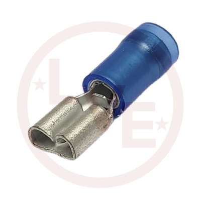 TERMINAL QDC FEMALE 16-14 AWG .187 X .020 INSULATED BLUE