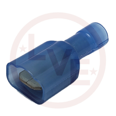TERMINAL QDC MALE 16-14 AWG .250 X .032 FULLY INSULATED BLUE