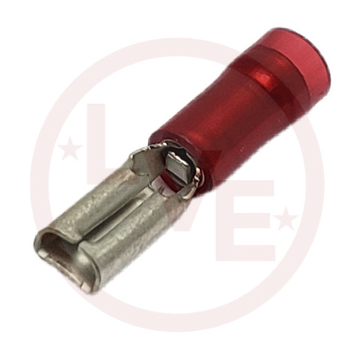 TERMINAL QDC FEMALE 22-18 AWG .110 X .032 INSULATED RED