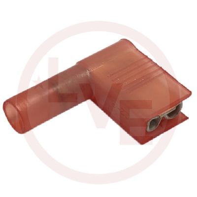 TERMINAL QDC FEMALE 22-18 AWG .187 X .020 FULLY INSULATED RED