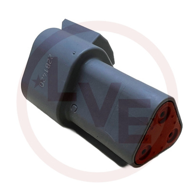 CONNECTOR 3 POS RECEPTACLE HOUSING GRAY