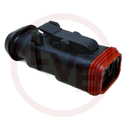 CONNECTOR 2 POS PLUG HOUSING GRAY