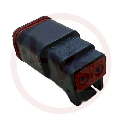 DEUTSCH DT06-2S-P012 CONNECTOR 2 POS PLUG HOUSING GRAY