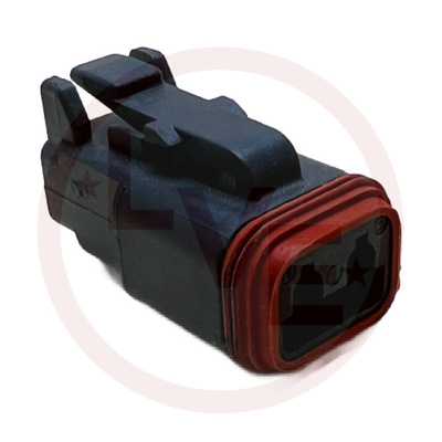 CONNECTOR 2 POS PLUG HOUSING GRAY
