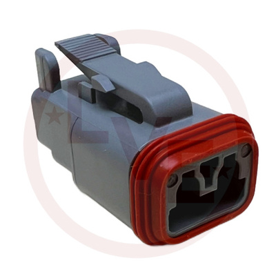 CONNECTOR 2 POS PLUG HOUSING GRAY