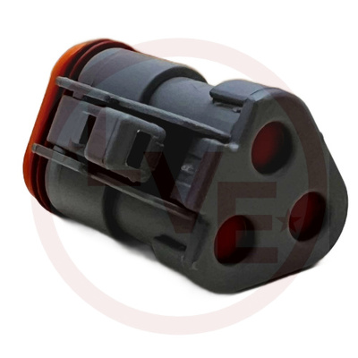 DEUTSCH DT06-3S-C017 CONNECTOR 3 POS PLUG HOUSING GRAY