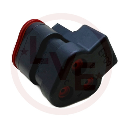 DEUTSCH DT06-3S-EP09 CONNECTOR 3 POS PLUG HOUSING GRAY