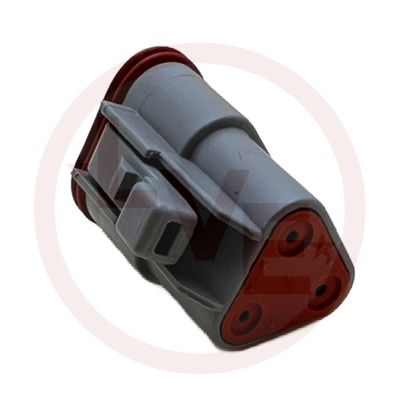 DEUTSCH DT06-3S CONNECTOR 3 POS PLUG HOUSING GRAY