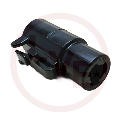 DEUTSCH DTHD06-1-8S CONNECTOR 1 POS INLINE FEMALE PLUG HOUSING BLACK