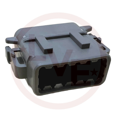 DEUTSCH DTM06-12SA CONNECTOR 12 POS FEMALE PLUG HOUSING GRAY