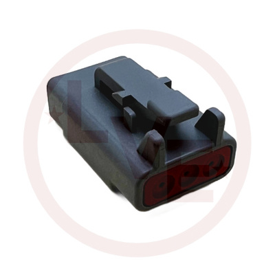 DEUTSCH DTM06-3S CONNECTOR 3 POS PLUG HOUSING GRAY
