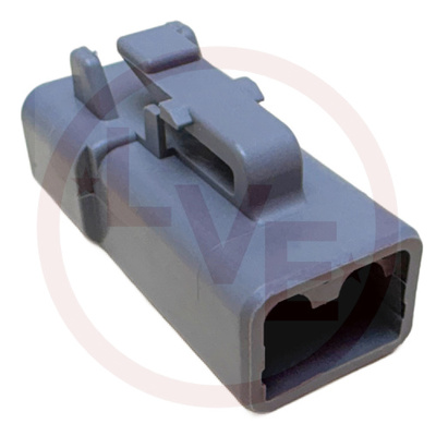 DEUTSCH DTP06-2S-C015 CONNECTOR 2 POS PLUG HOUSING GRAY