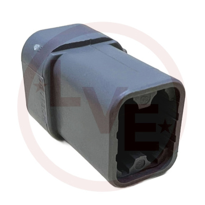 DEUTSCH DTP06-4S CONNECTOR 4 POS PLUG HOUSING GRAY