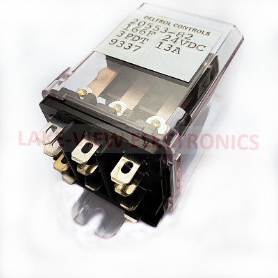 RELAY 24VDC 13A 3PDT FLANGE COVER Q.C. TERMINALS GENERAL PURPOSE RELAY