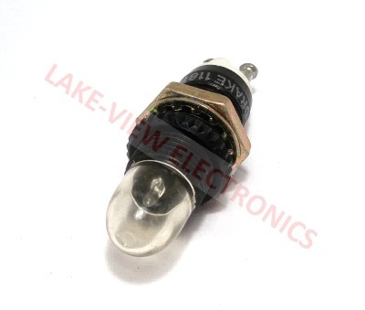 INDICATOR LAMP HOLDER 120V CLEAR NEON TURRET TERM