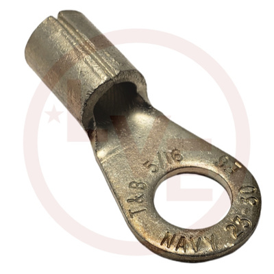 TERMINAL RING 6 AWG 5/16&quot; STUD NON-INSULATED TIN PLATED