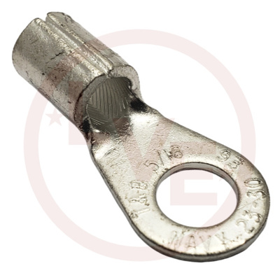TERMINAL RING 4 AWG 5/16&quot; STUD NON-INSULATED TIN PLATED