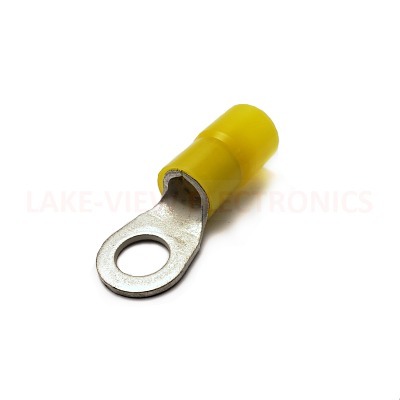 TERMINAL RING 4 AWG 3/8" STUD NYLAKRIMP