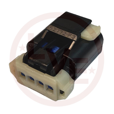 CONNECTOR 4 POS FEMALE 20-14 AWG RECEPTACLE