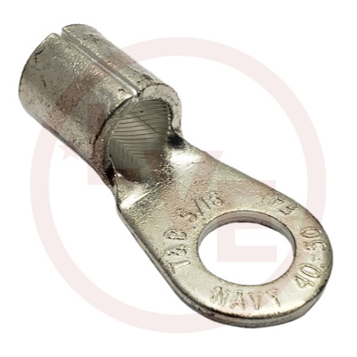 TERMINAL RING 4 AWG 5/16&quot; STUD NON-INSULATED TIN PLATED