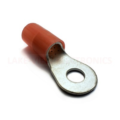 TERMINAL RING 2 AWG 3/8" STUD NYLAKRIMP